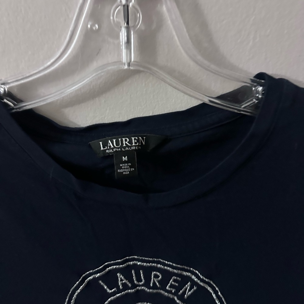 Ralph Lauren Dark Blue Logo Tee - Picture 6 of 7